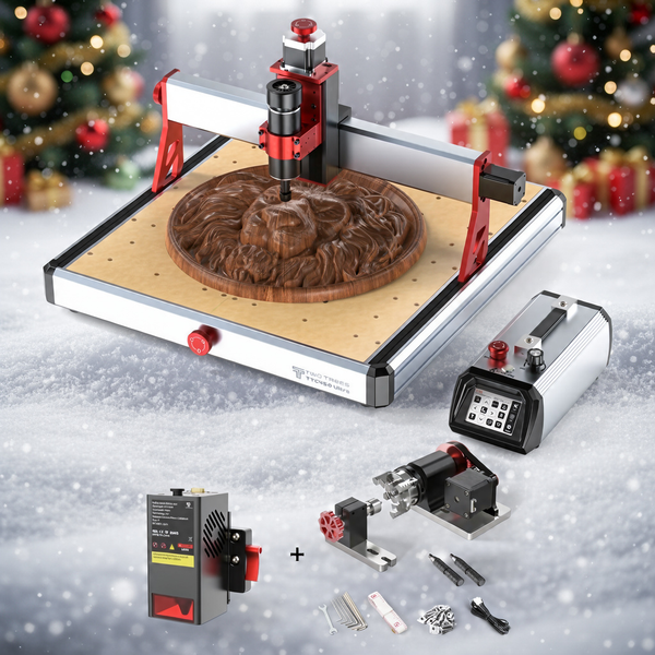 Twotrees TTC450 Ultra CNC Router Machine + TC20 Laser Module + 4th Axis