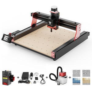 Twotrees TTC450 PRO CNC Router Machine + TC20 Laser Module + 500W Motor + Vacuum Cleaner  +End Mills