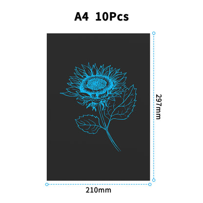 Twotrees Laser Engraving Machine Color Gradient Drawing Paper Set DIY