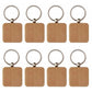 Wooden ID Tags Blank Rectangle Wooden Key Chain Diy - TwoTrees Official Shop