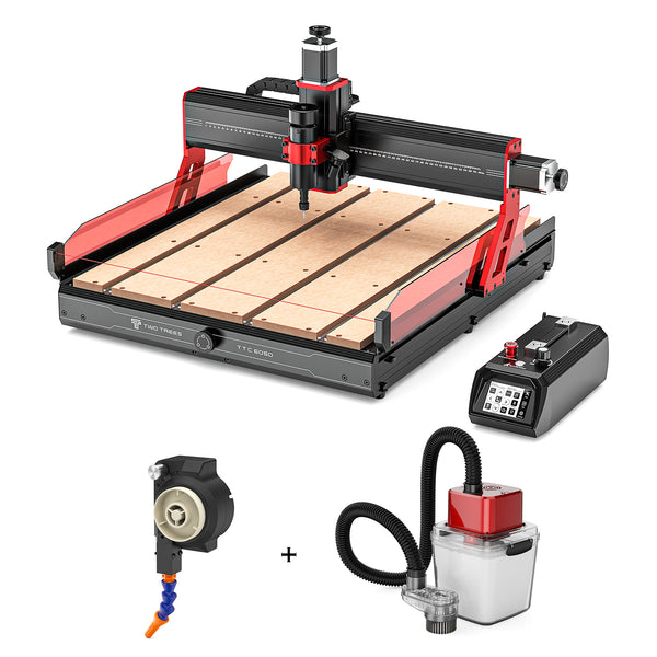 Twotrees TTC6050 CNC Router Machine + Cooling Kit + Vaccum Cleaner M1