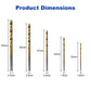 Twotrees TiN Coated High Speed Steel Twist Drill Set 50PCS