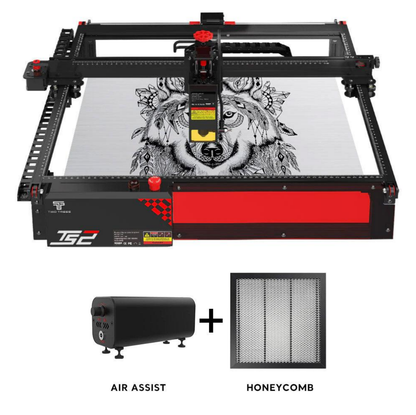Twotrees TS2-20W Laser Engraver + Honeycomb + Air Assist Kit